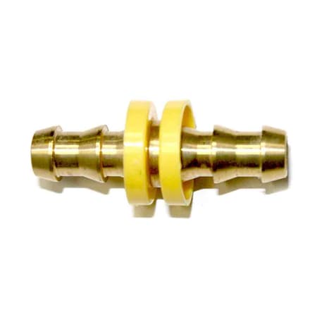 Interstate Pneumatics Easy Lock Brass Hose Fittings, Connectors, 3/8 Inch Hose Barb Splicer FL366